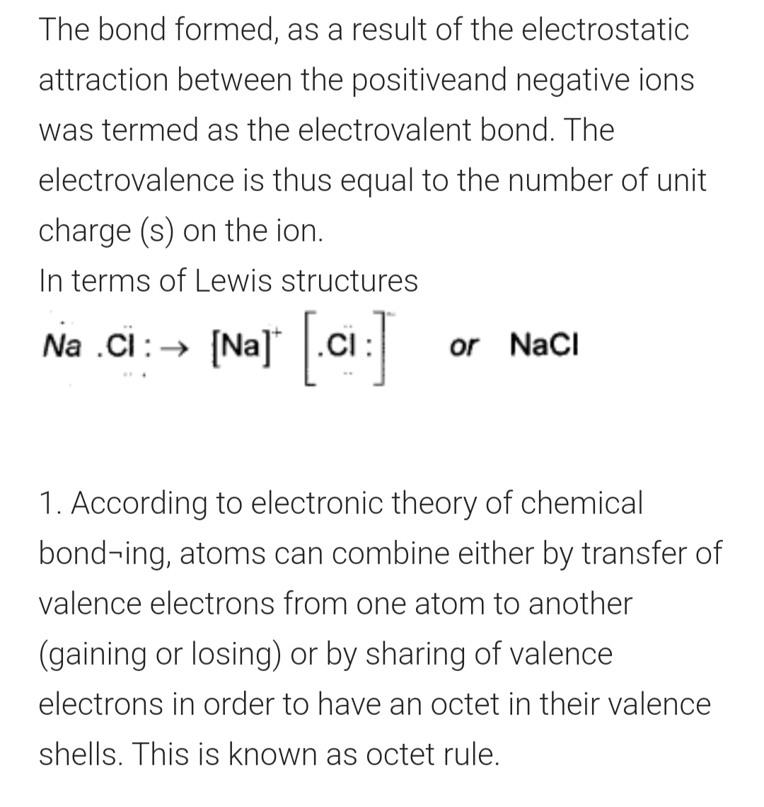 The bond formed, as a result of the electrostatic attraction