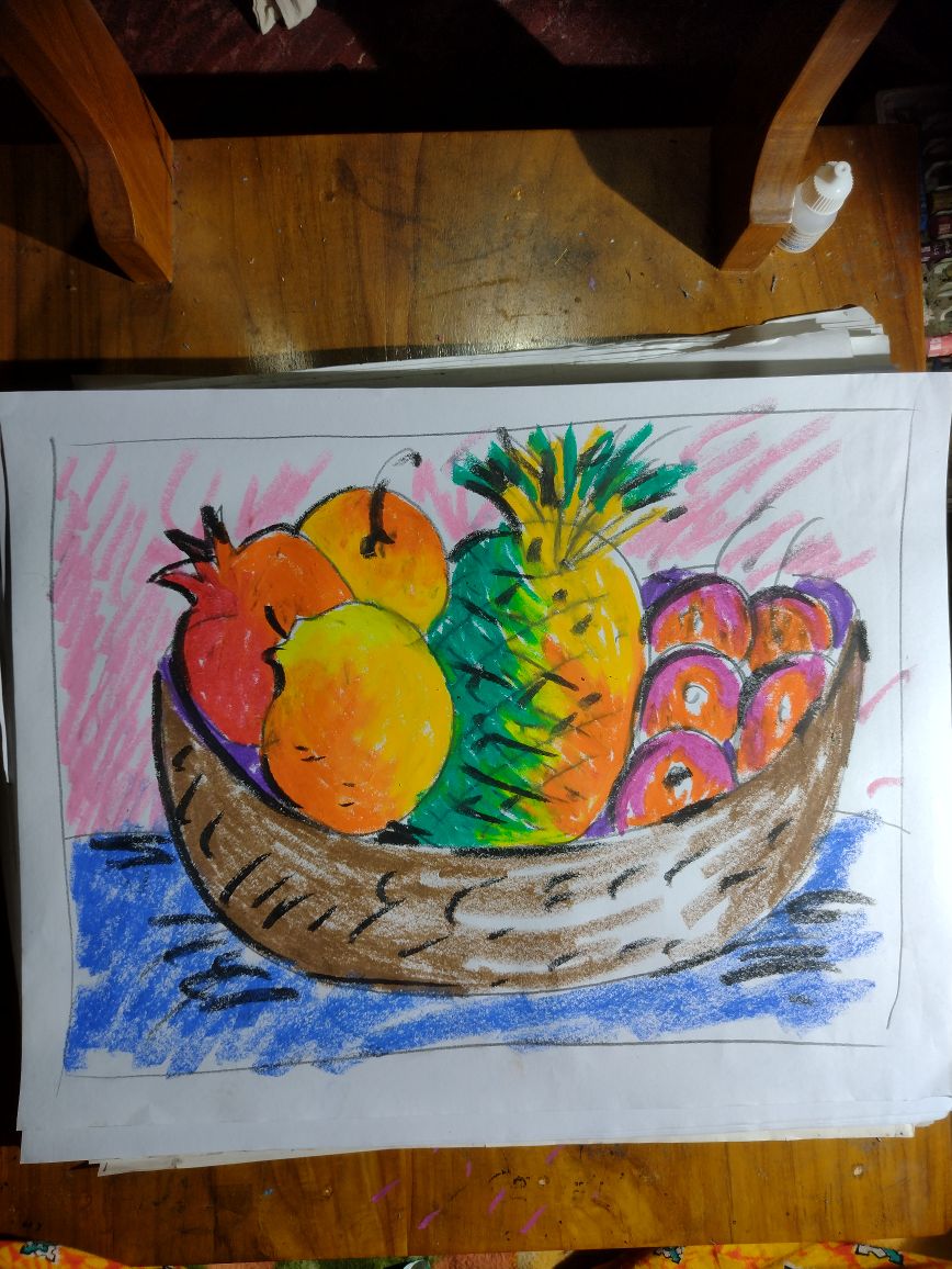 Contest Fruit basket by Insha Hossain | OurArtCorner-saigonsouth.com.vn