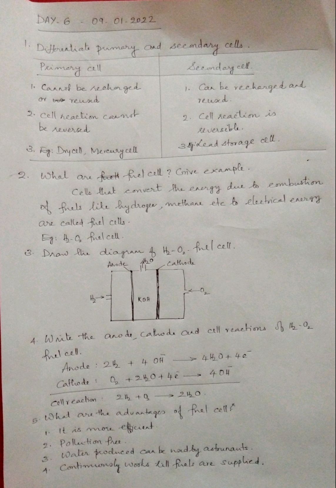 Electrochemistry - Chemistry - Assignment - Teachmint