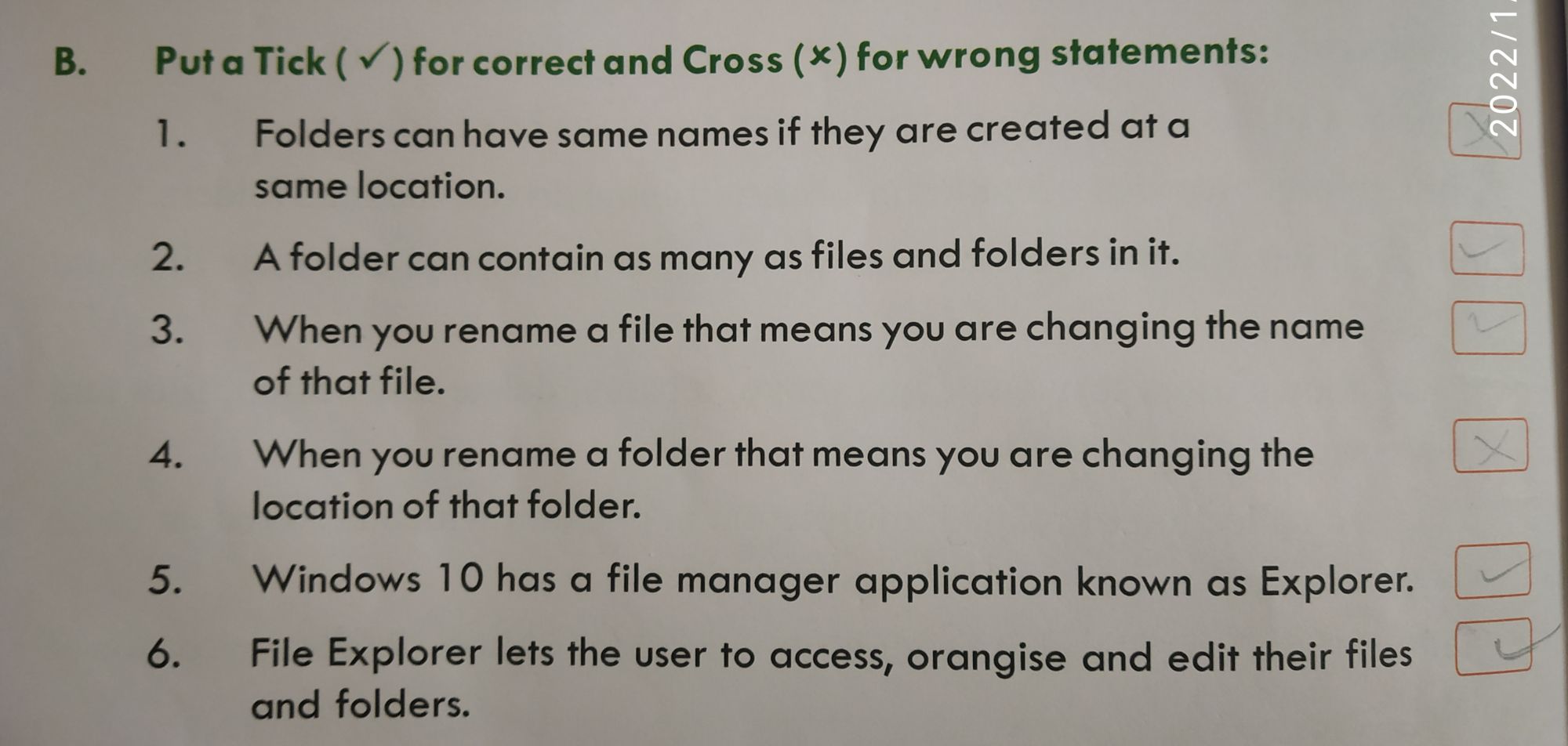 Chapter 6 File Management - Computer - Assignment - Teachmint