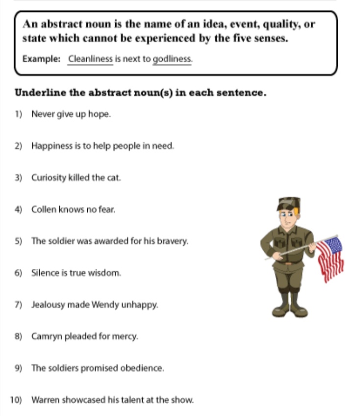 Abstract Nouns English Notes Teachmint