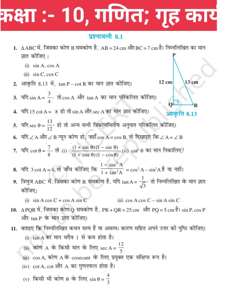 trigonometry assignment pdf