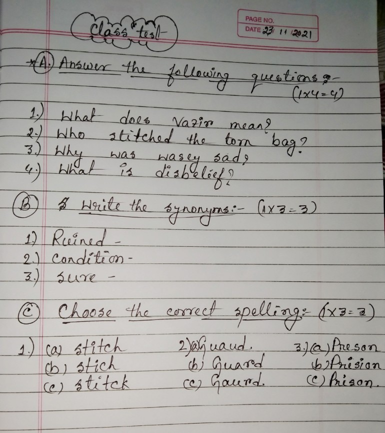 Question Paper English Literature (Eng 2 Notes Teachmint
