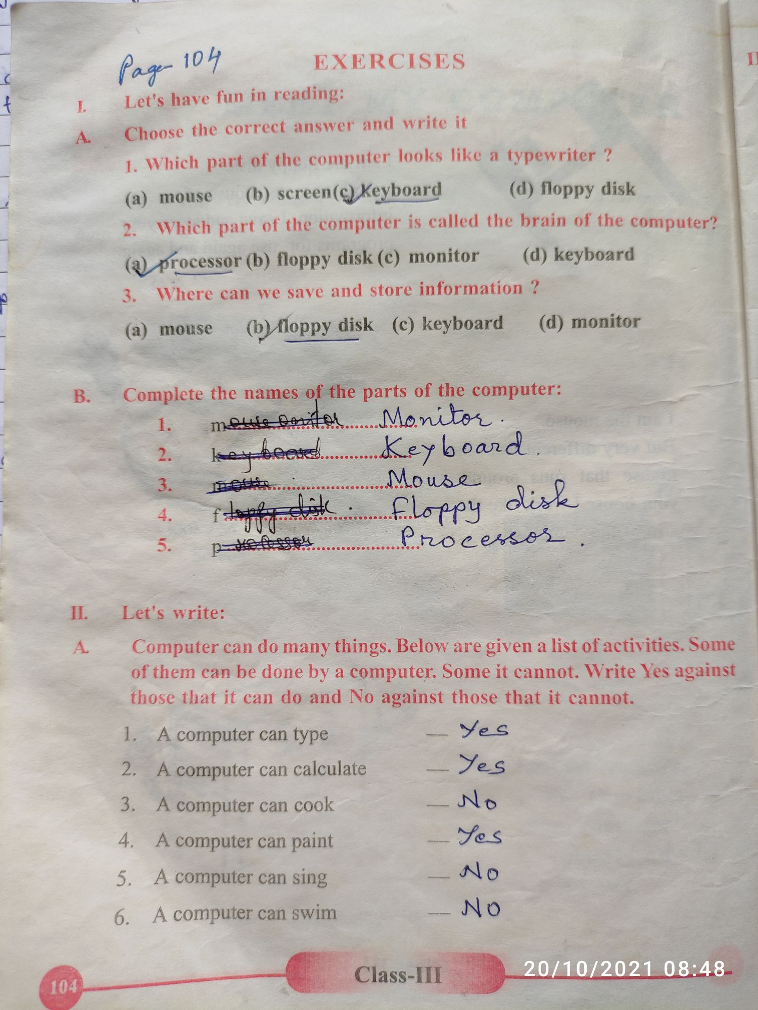 Lesson 18 - 3A/B( English I) - Notes - Teachmint