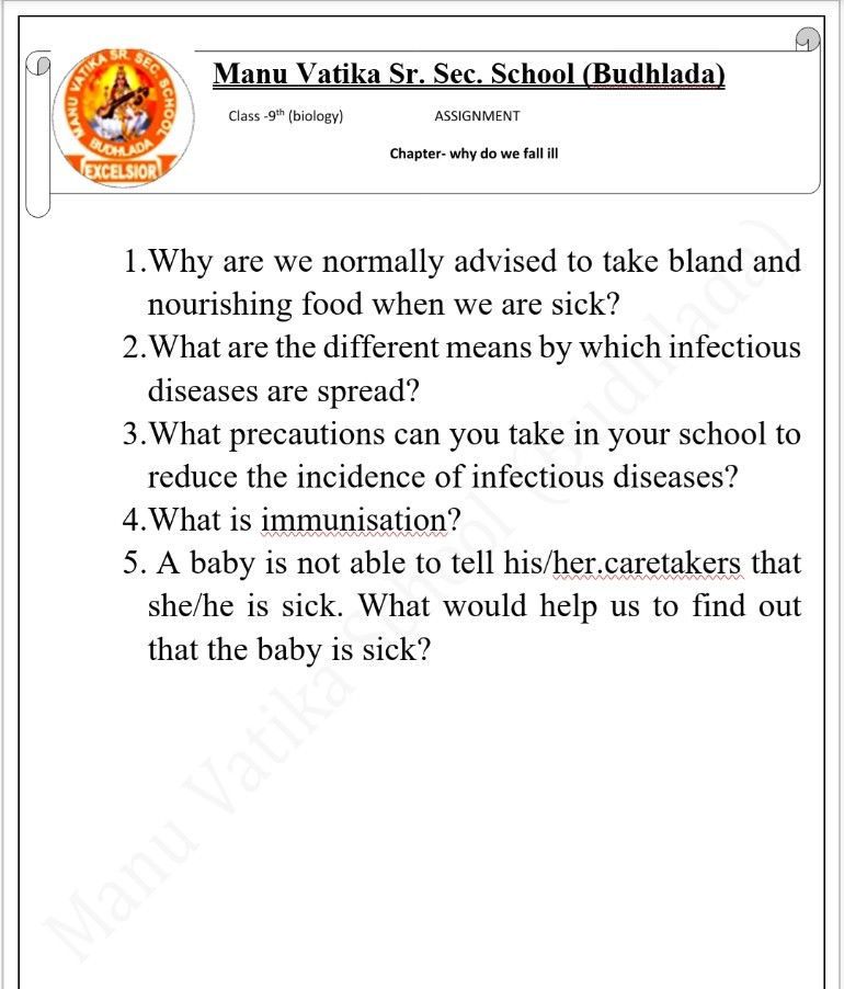 Assignment - Biology - Assignment - Teachmint