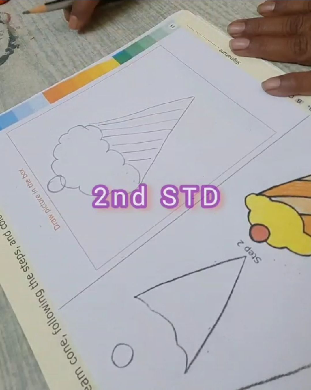 Drawing book for kids Poornna  Creative Art Std1  4