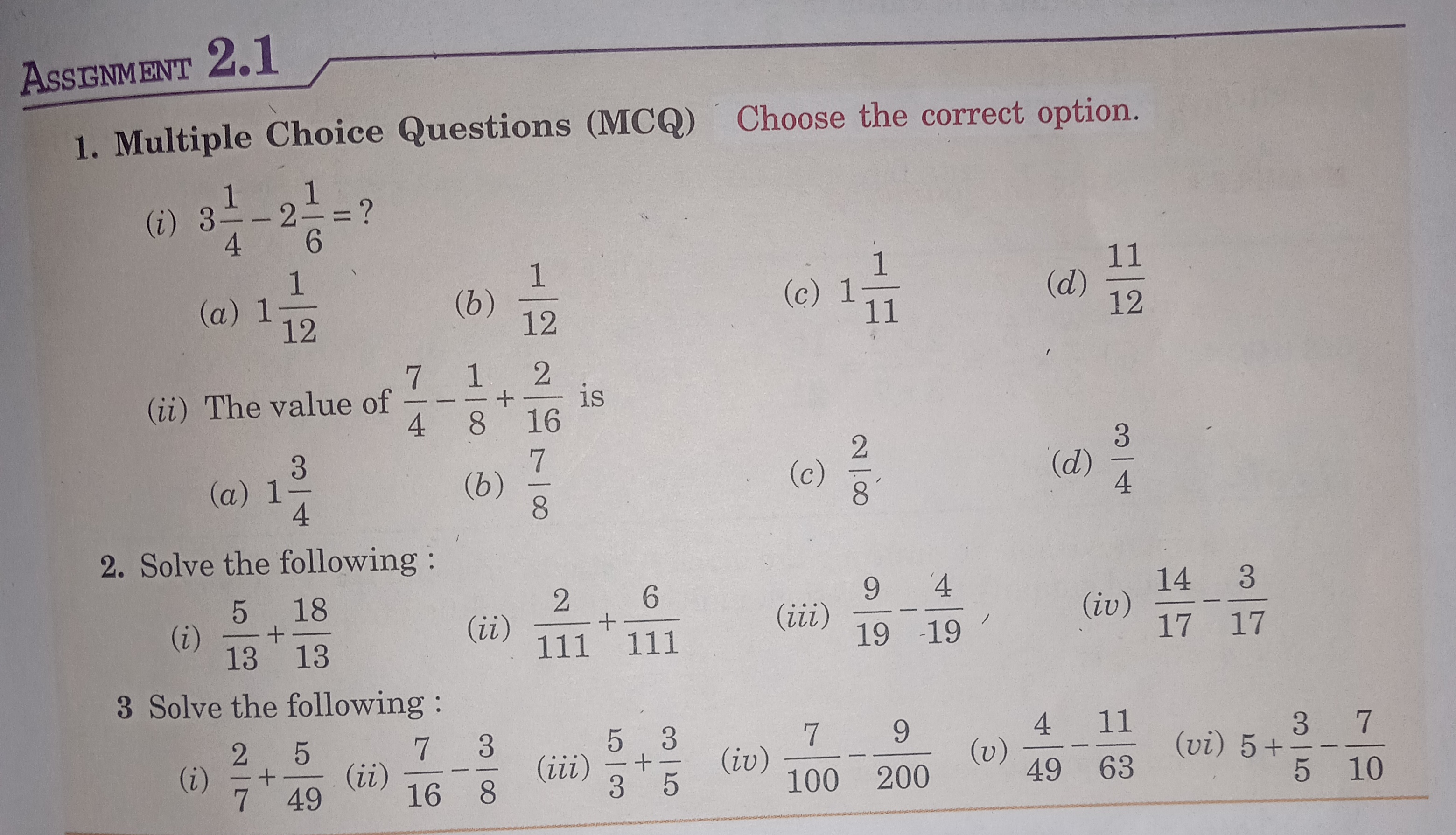 Chapter 2 Exercise-2.1 - Math - Notes - Teachmint