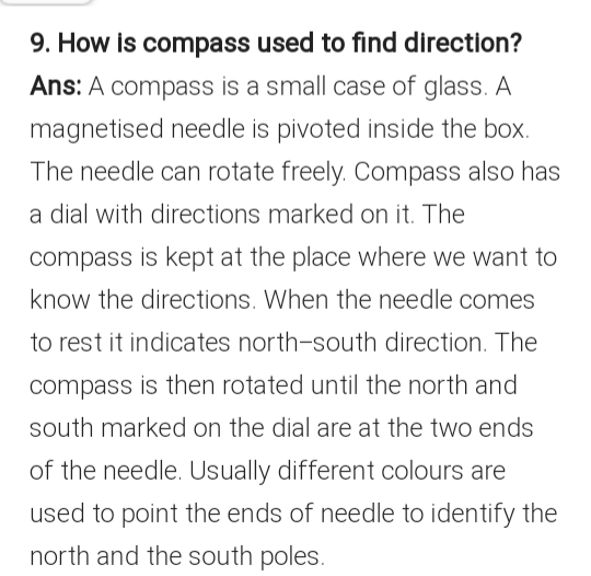 how is compass used to find direction