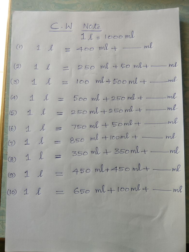 CHAPTER 11 JUGS AND MUGS Maths Assignment Teachmint