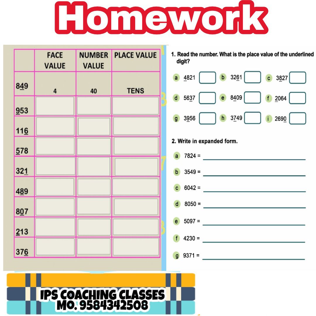 Expanded & Short Form - Maths - Assignment - Teachmint