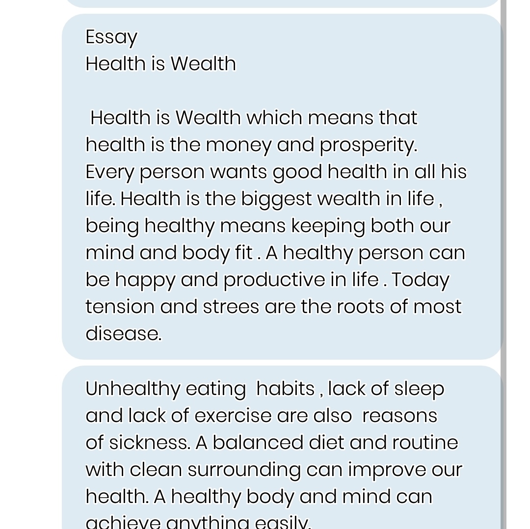 good health essay in english