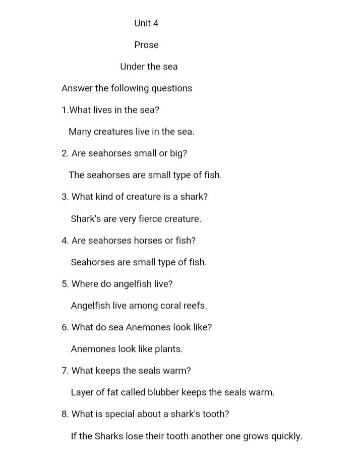 NCERT Solutions Class 3 English Unit 4 A Little Fish Story
