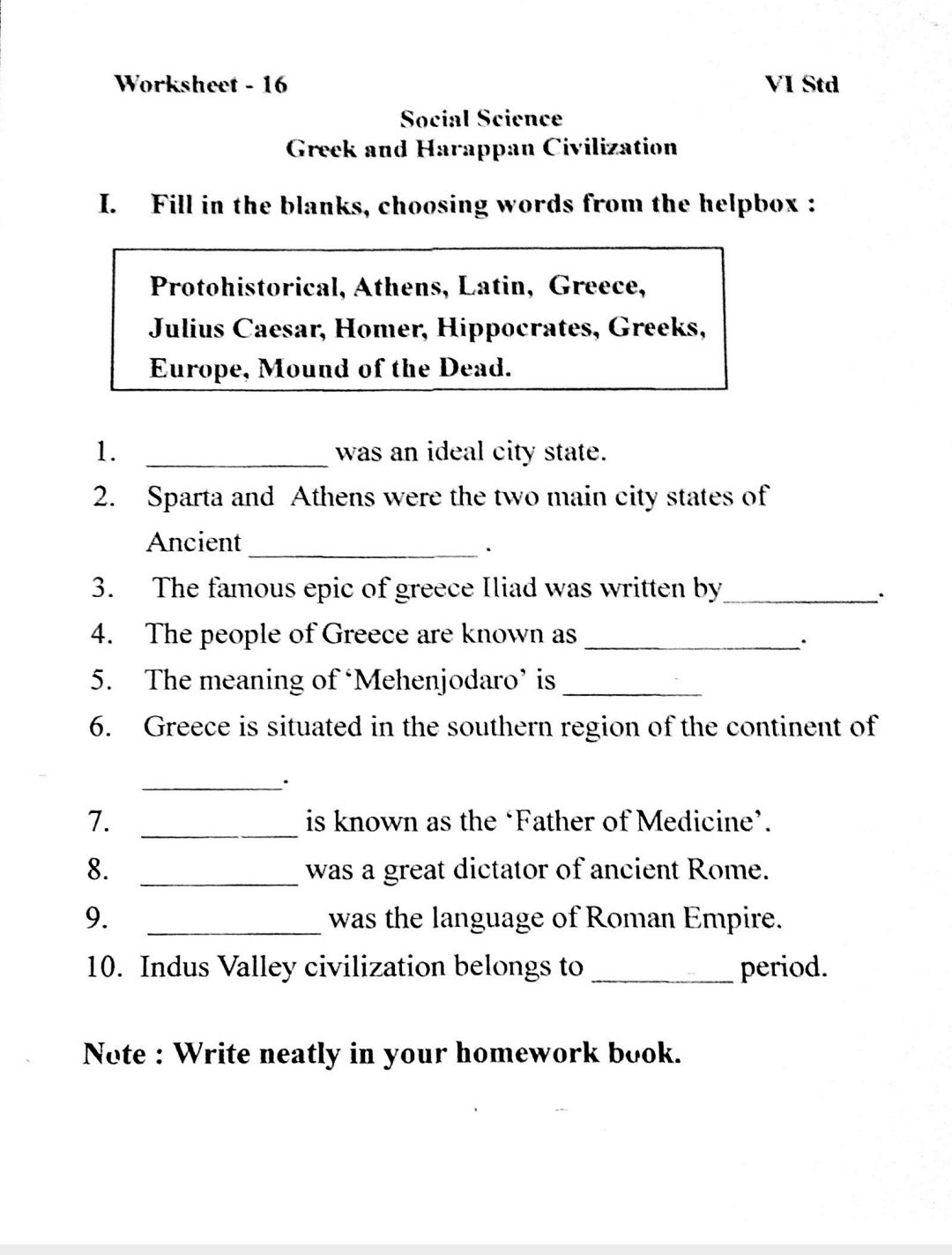 Worksheet -21 - Social Science - Assignment - Teachmint In The Language Of Science Worksheet