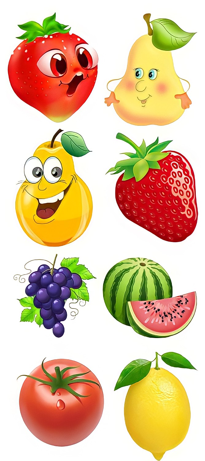 Download Fruit Vegetable Drawing - Fruits And Vegetables Painting PNG Image  with No Background - PNGkey.com