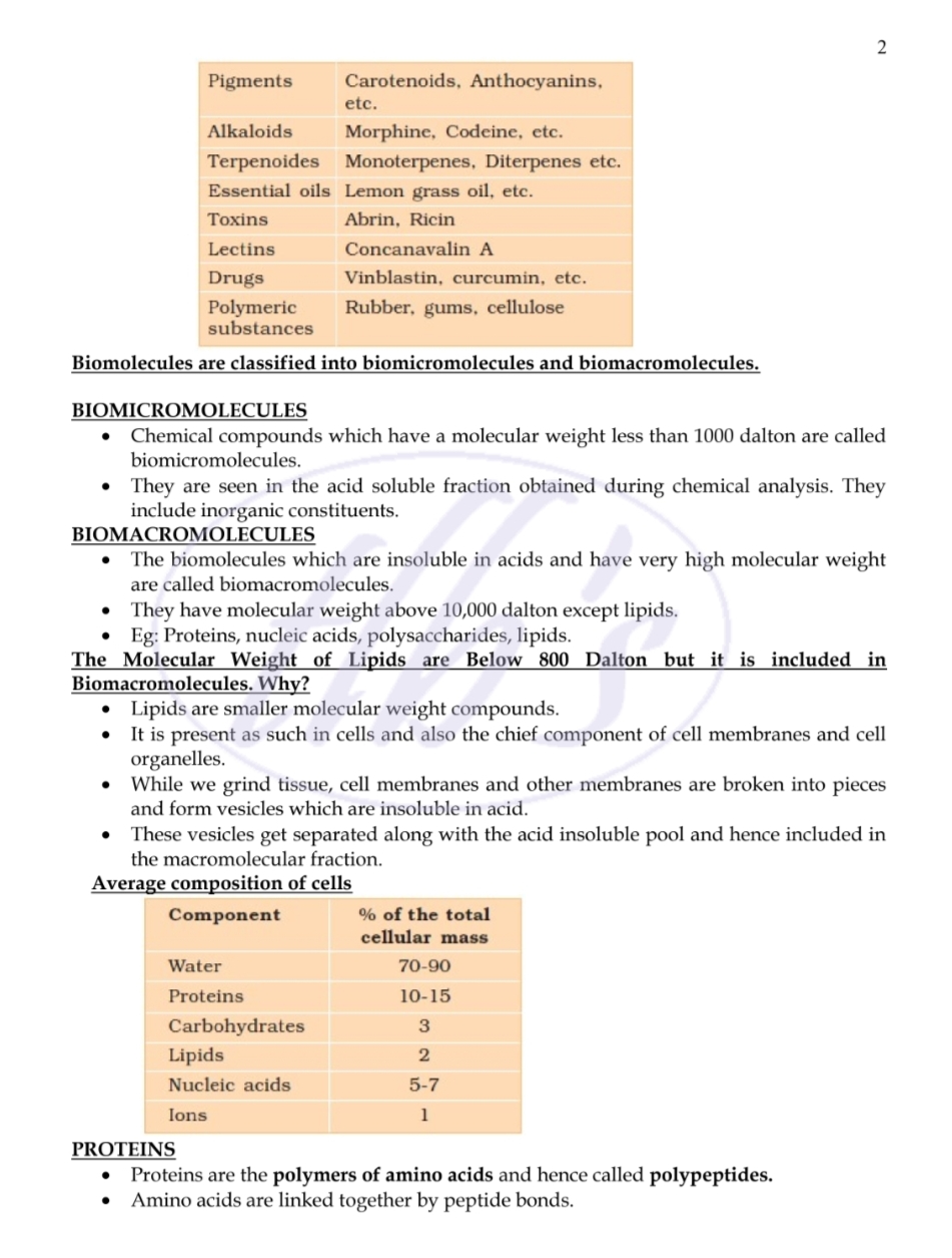 2 - Biology - Notes - Teachmint