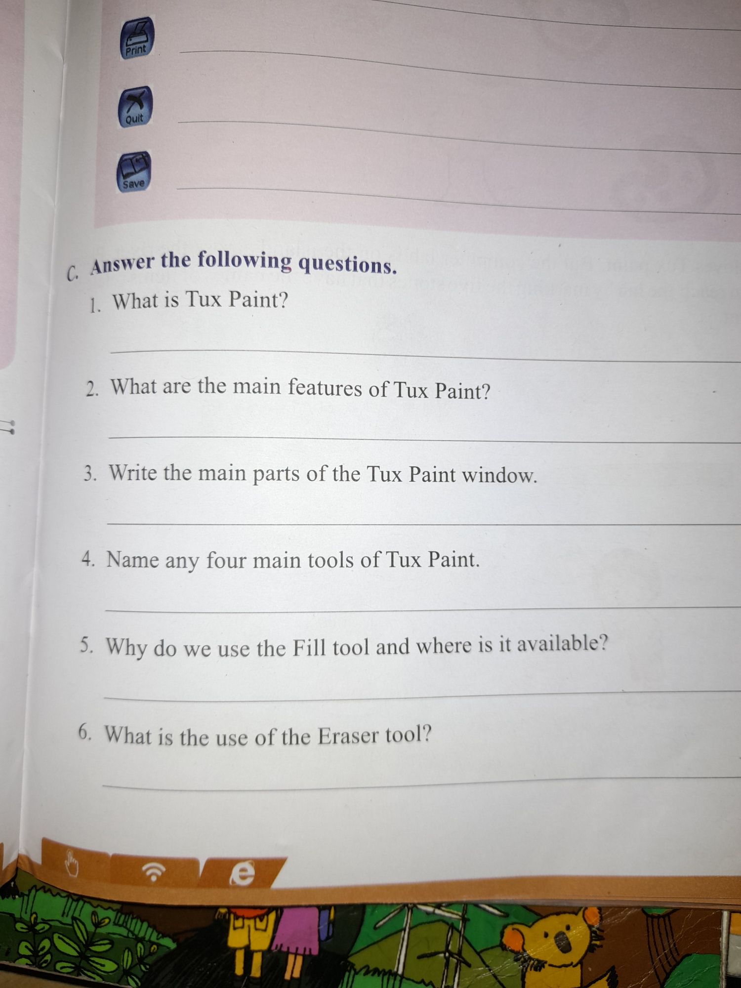 Drawing With Tux Paint Mathematics Assignment Teachmint