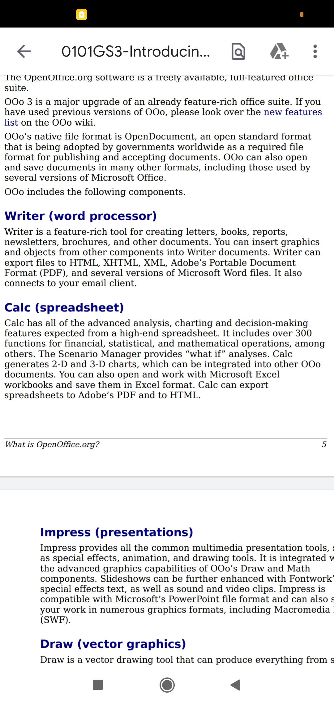 Open Office Org - Computer - Notes - Teachmint