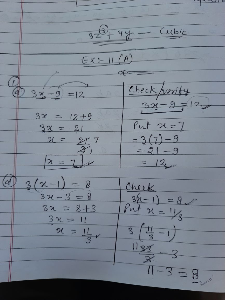 11A Q.1 - Maths - Notes - Teachmint