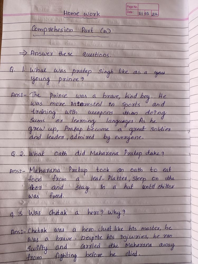 english grammar assignment for class 5