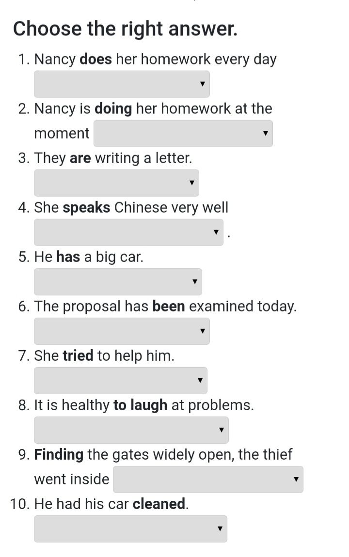 finite and non finite verbs english subjective test teachmint