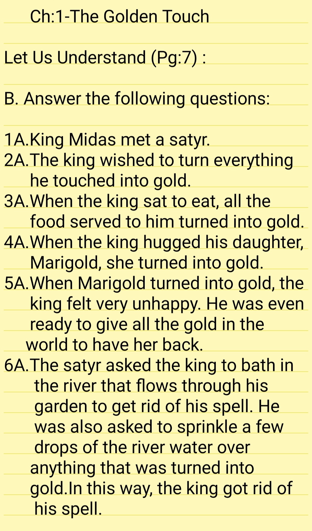 The Golden Touch - The Golden Touch Poem by King Midas