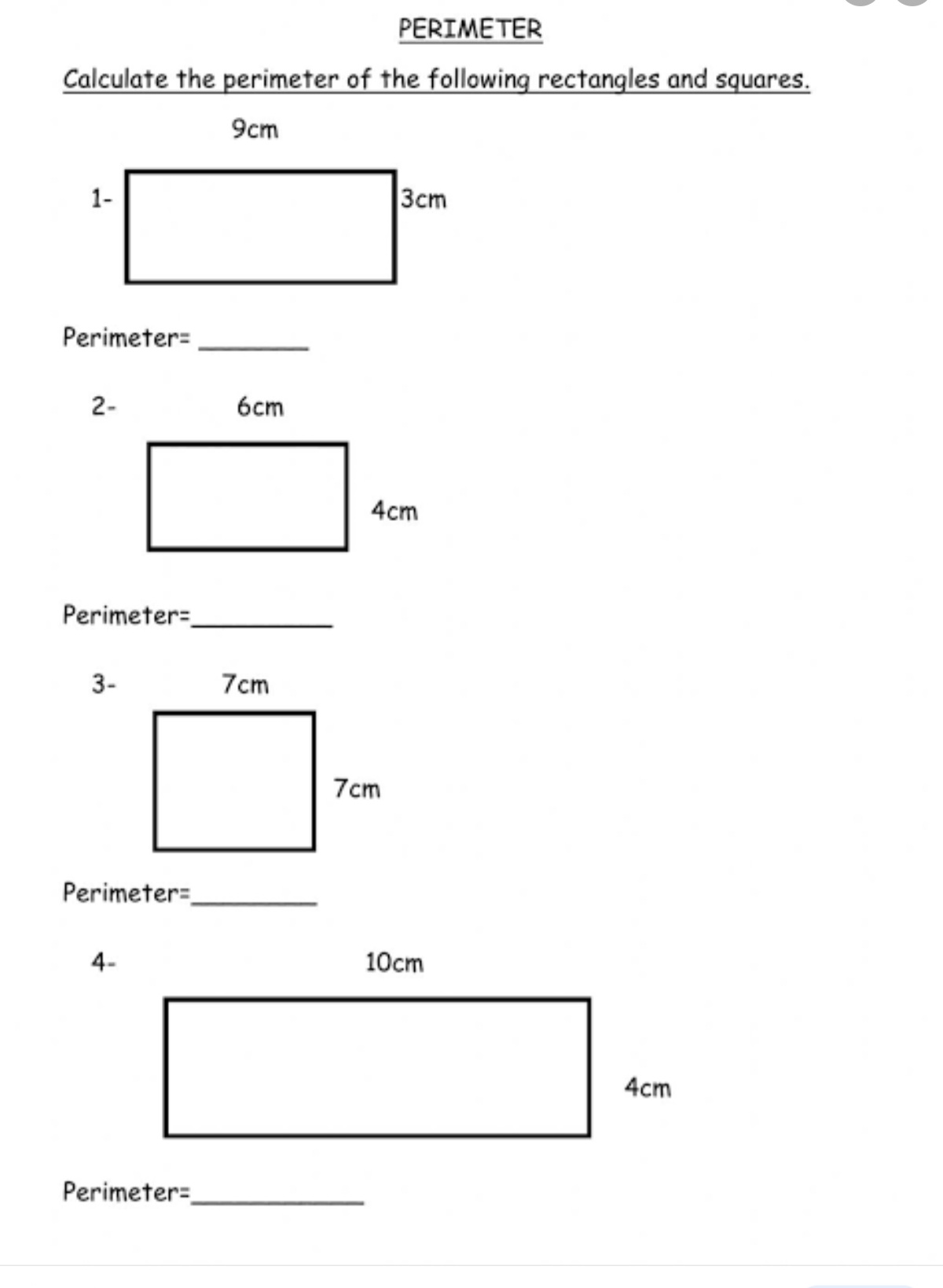 Perimeter - Maths - Notes - Teachmint