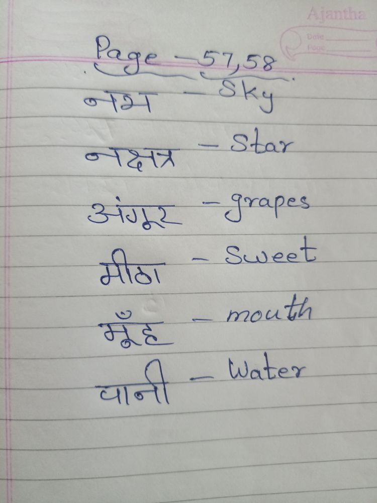 assignment of meaning in hindi