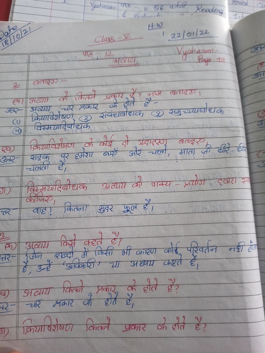 Vyakaran - Hindi - Notes - Teachmint