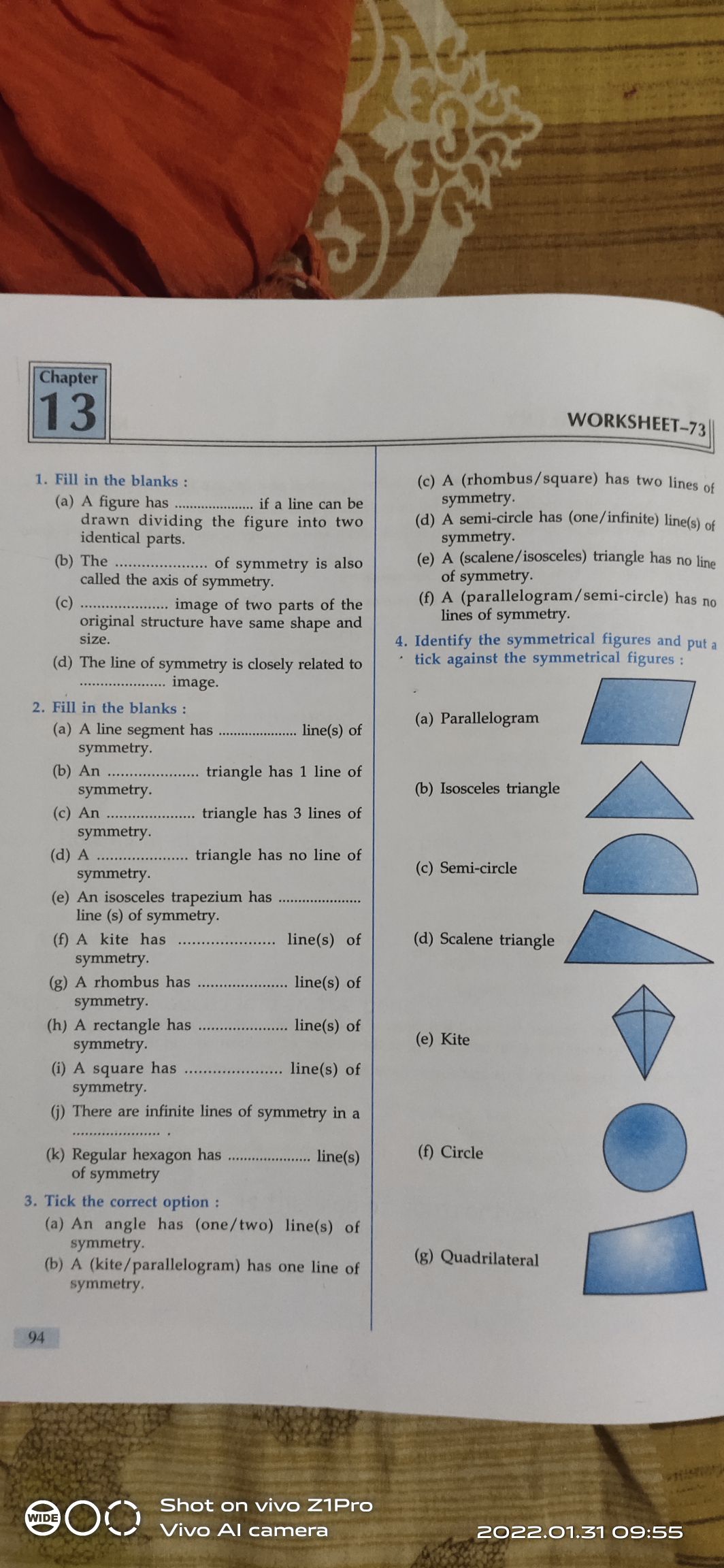 symmetry assignment edgenuity