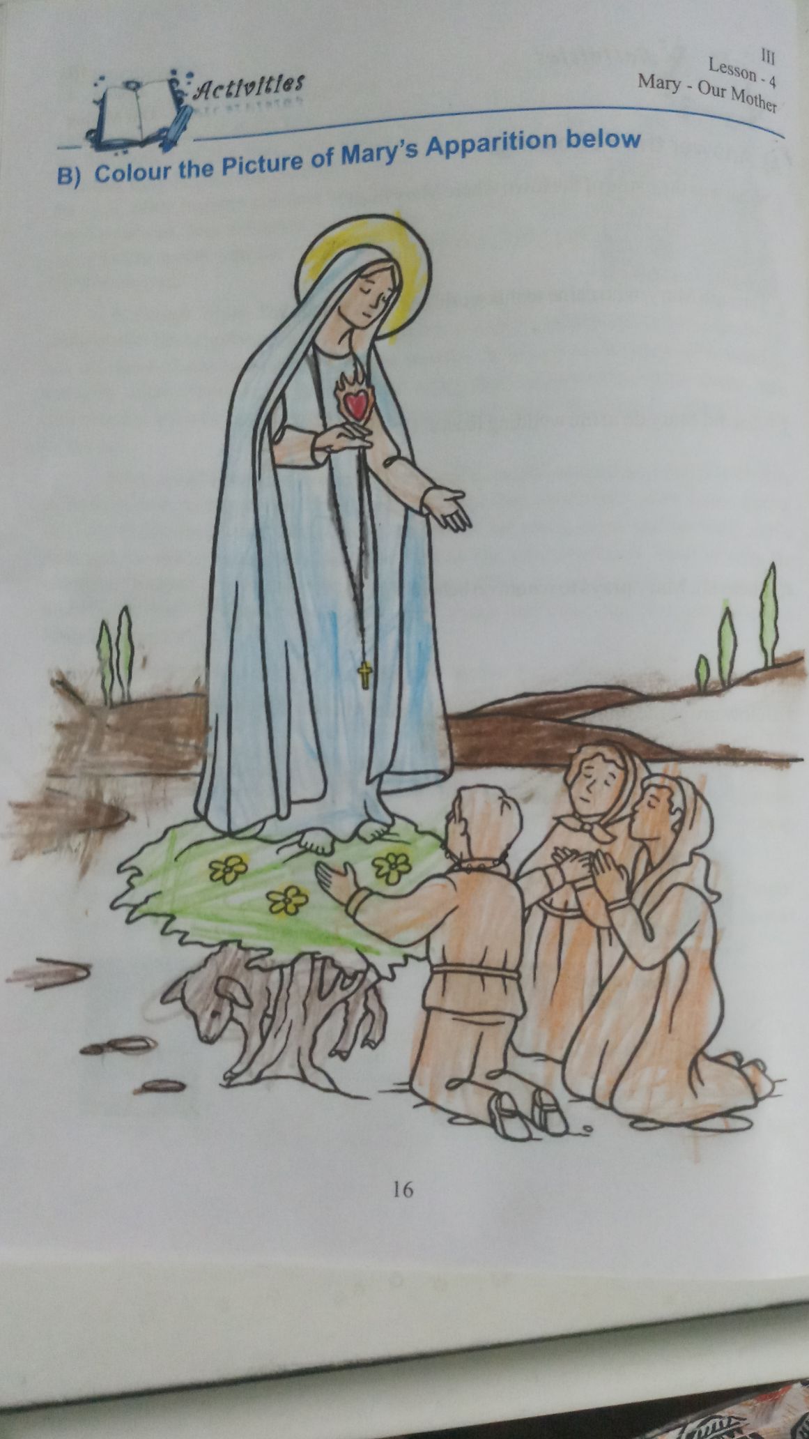 Colouring The Picture Fatima Catechism Notes Teachmint
