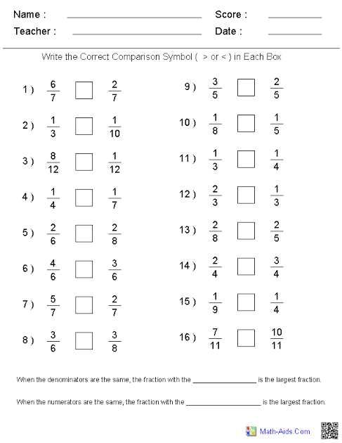 fractions assignment grade 5