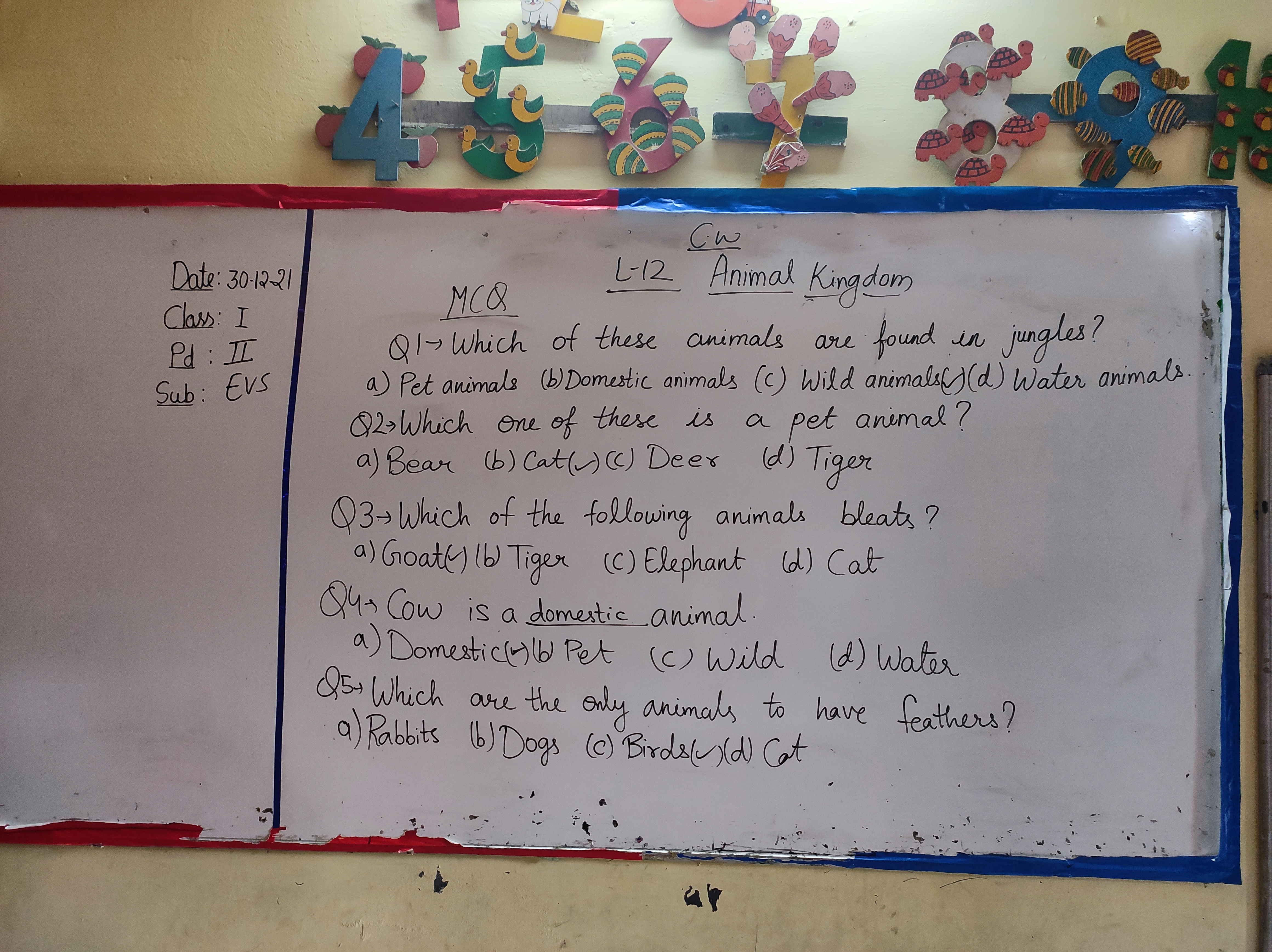 L-12 Animal Kingdom - EVS - Notes - Teachmint L-12 Animal Kingdom - EVS - Notes - Teachmint