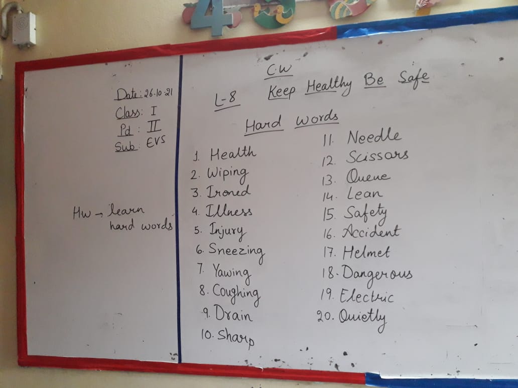 CLASS 2 EVS WORK SHEETS CHAPTER 15 KEEPING HEALTHY 