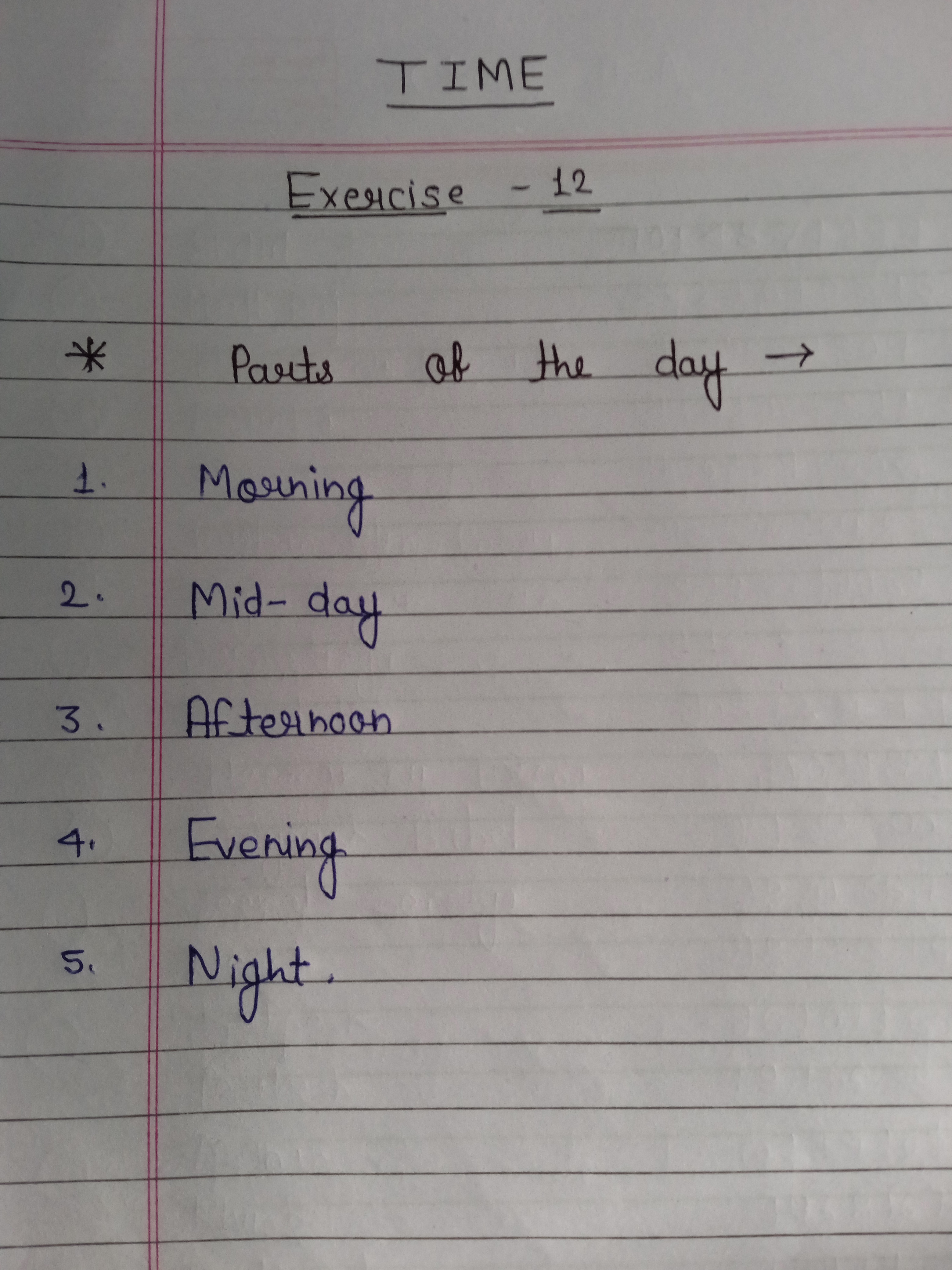 Exercise -12 (Time) - Maths - Notes - Teachmint