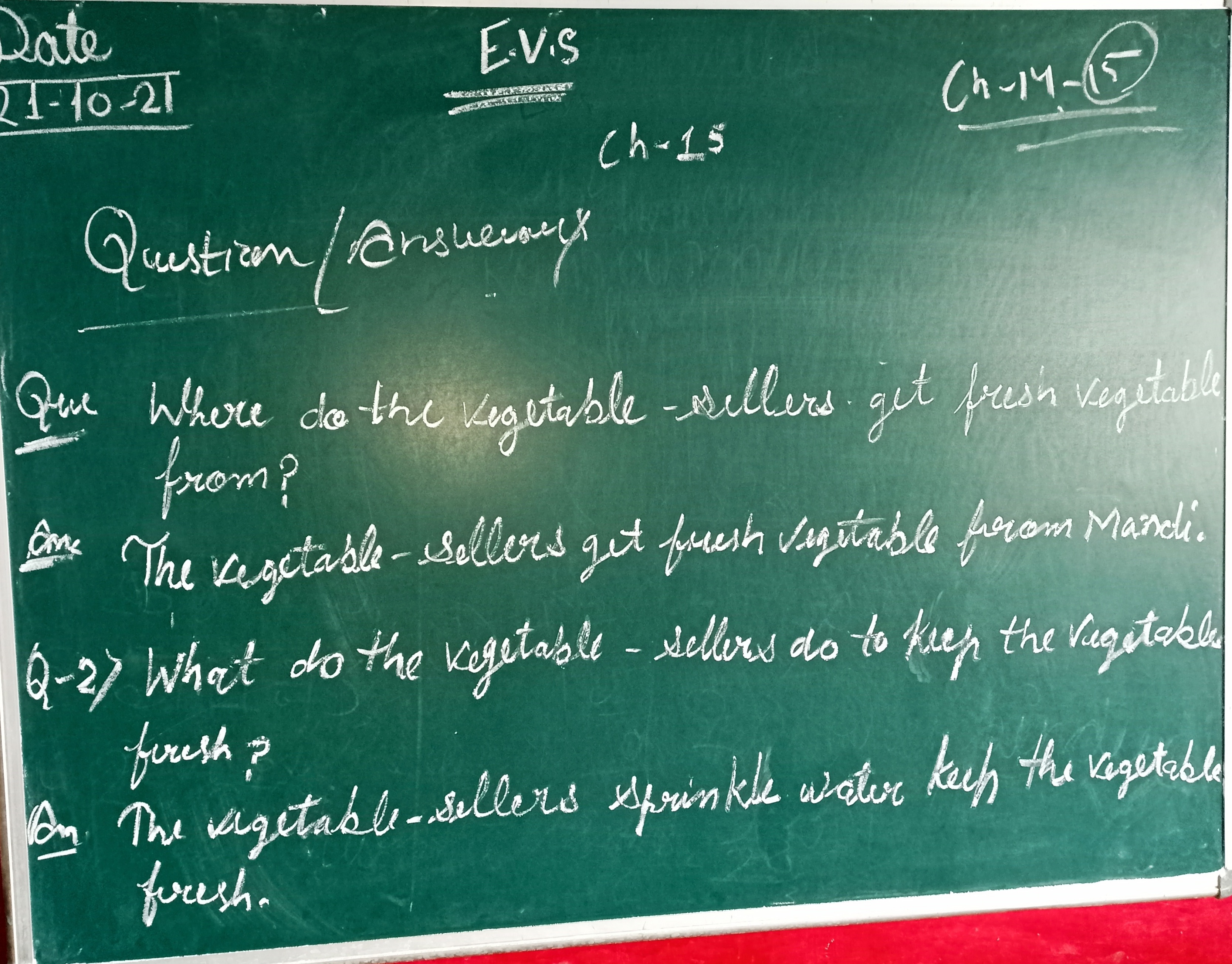 Evs Home Work - EVS - Notes - Teachmint