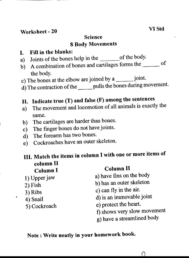 science 24 assignments