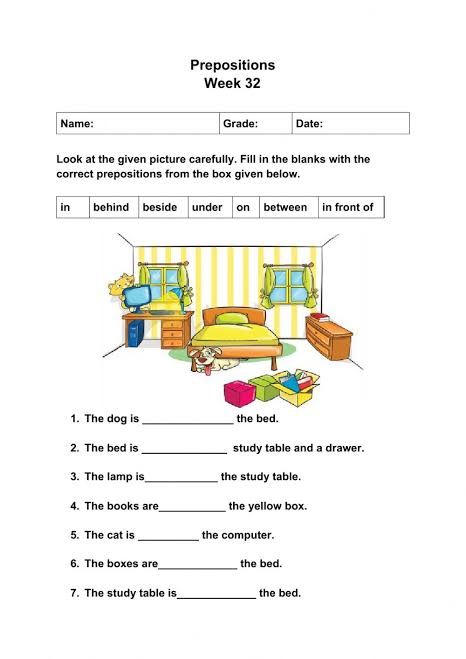 assignment on preposition