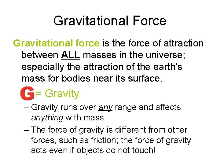 Gravitational Force Images 3520