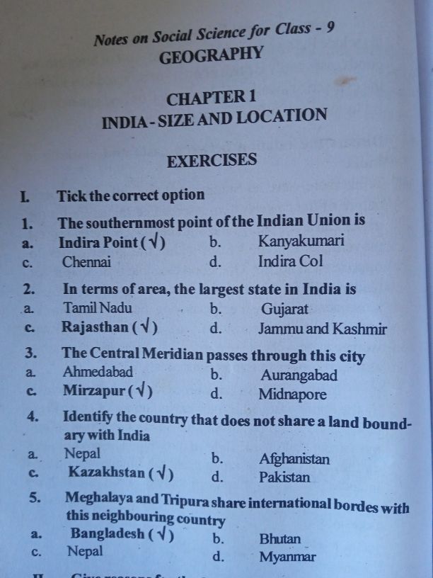 GEOGRAPHY CHAPTER -1 - Social Science - Notes - Teachmint