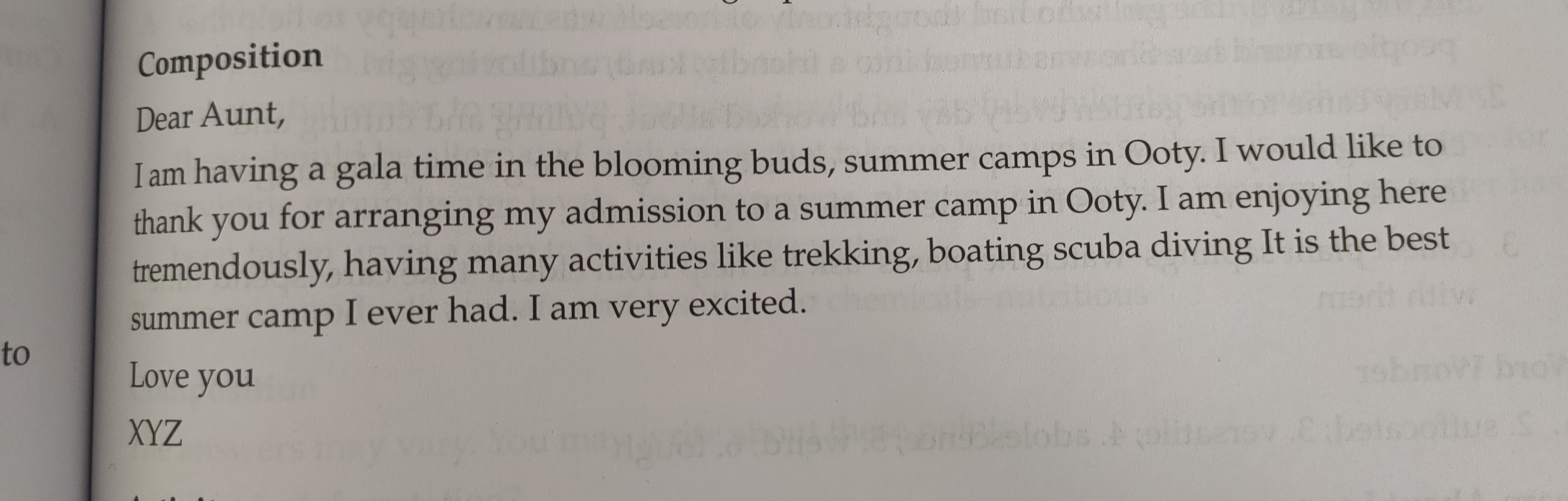 Writing A Thank You Note. English Language Notes Teachmint