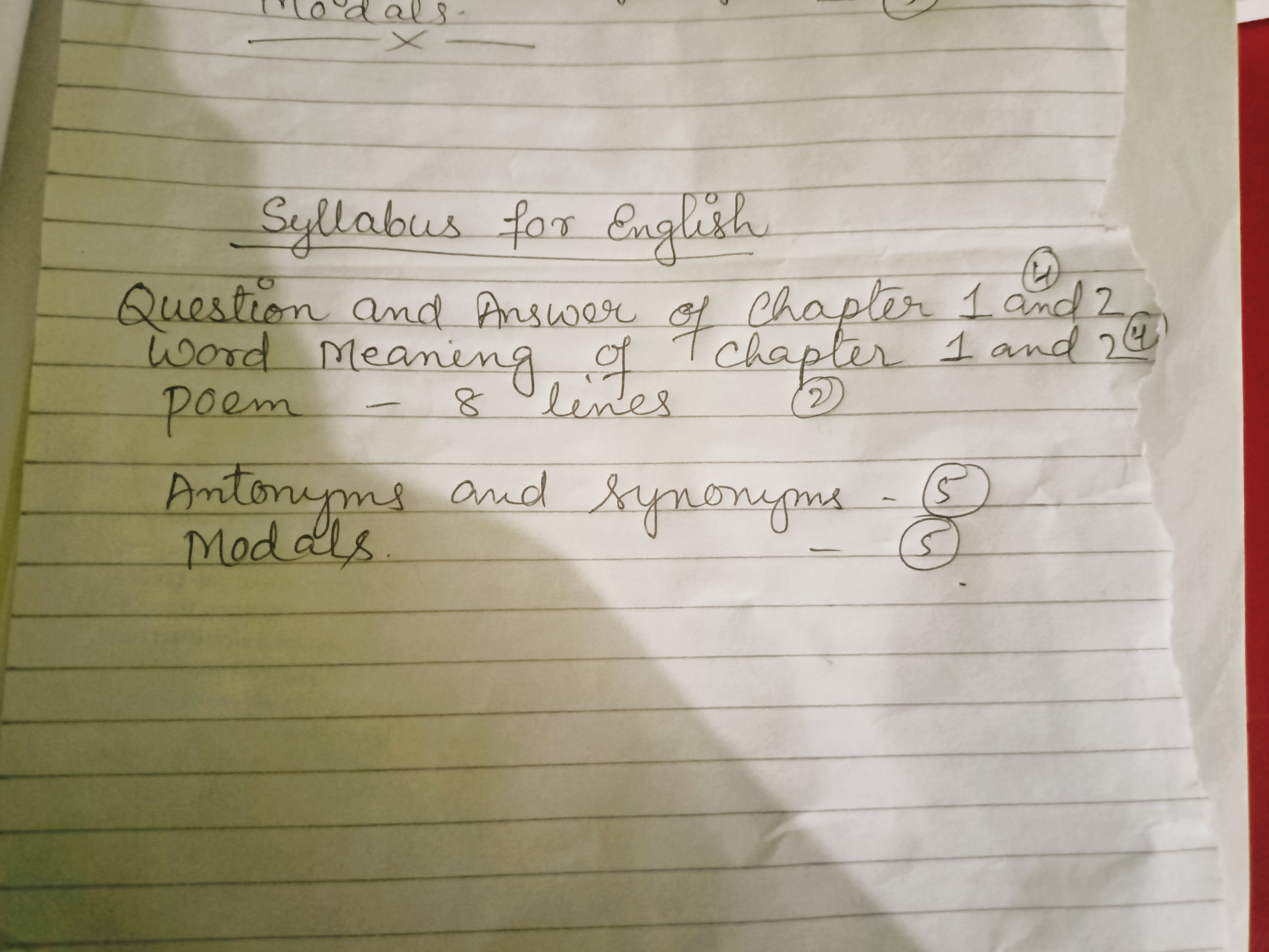 Synonyms - Maths - Notes - Teachmint