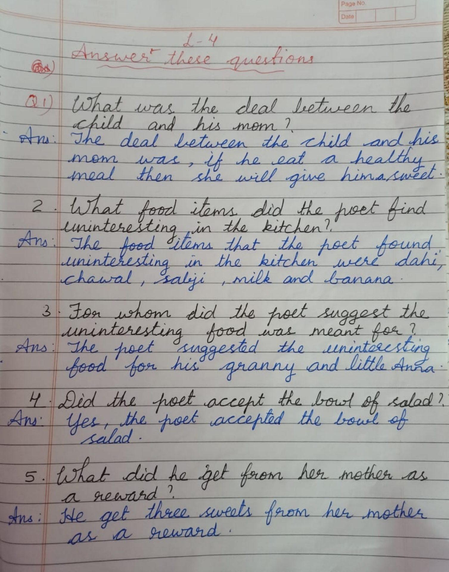 case study questions class 4 science