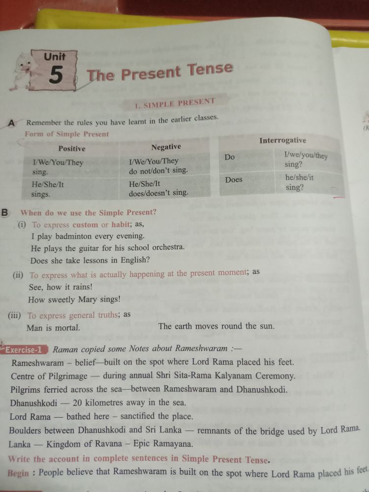 Simple Present Tense - English Grammar - Notes - Teachmint