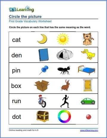 Circle The Correct Pictures - English - Assignment - Teachmint