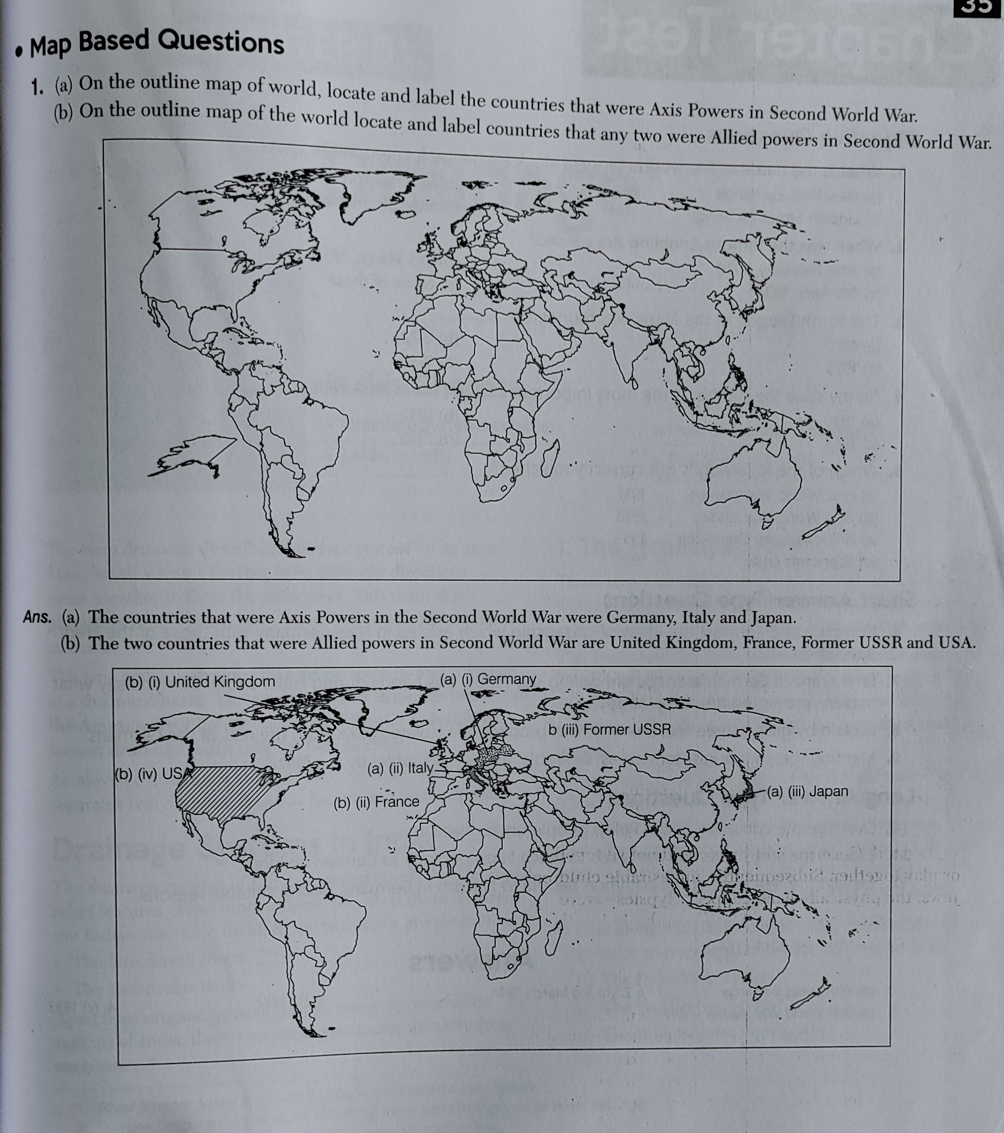 On The Given Outline Map Of World Locate And Label, (D),, 46% OFF