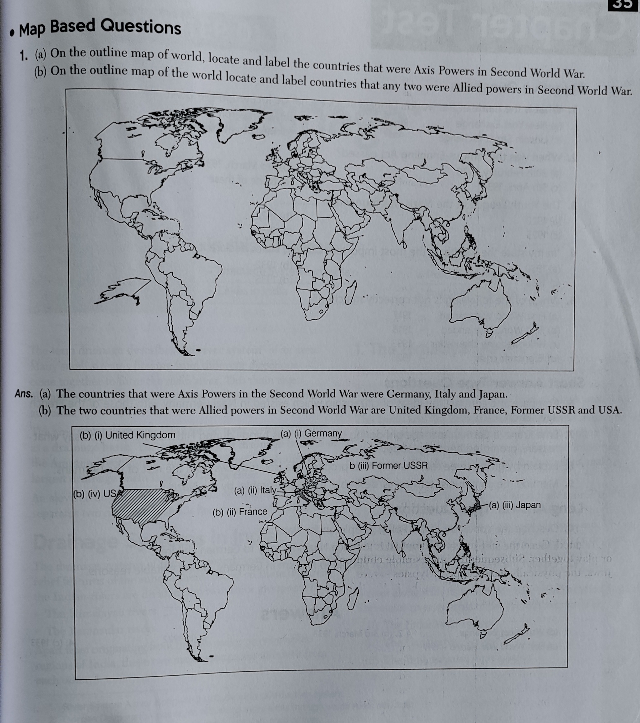 On The Given Outline Map Of World Locate And Label D 46 OFF