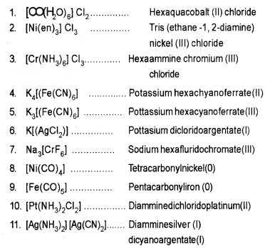 Names - Chemistry - Notes - Teachmint