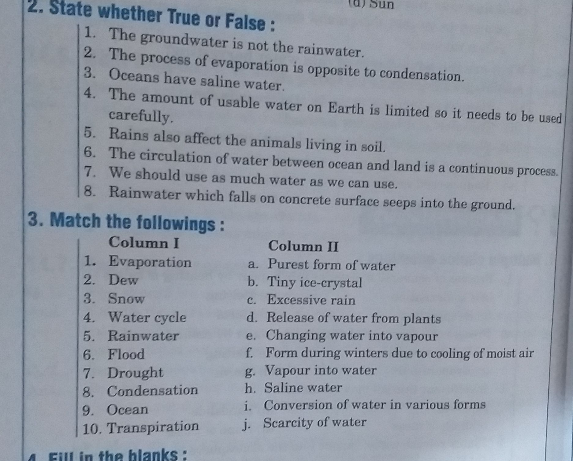 Water - Science - Assignment - Teachmint