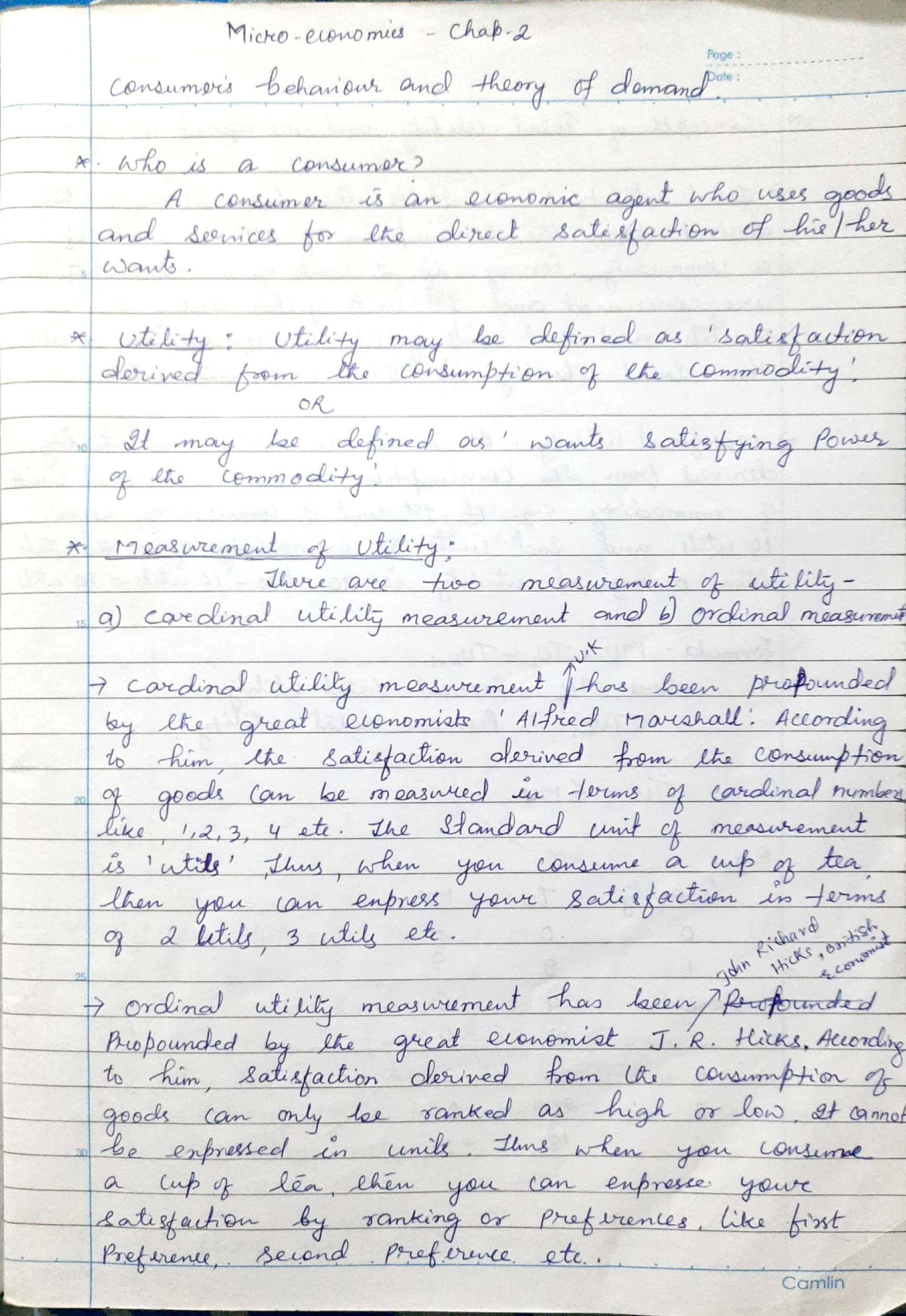 Chap 2 - Economics - Notes - Teachmint