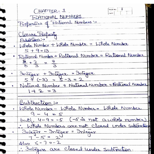 Chapter 1 - Maths - Free PDF Download 2026